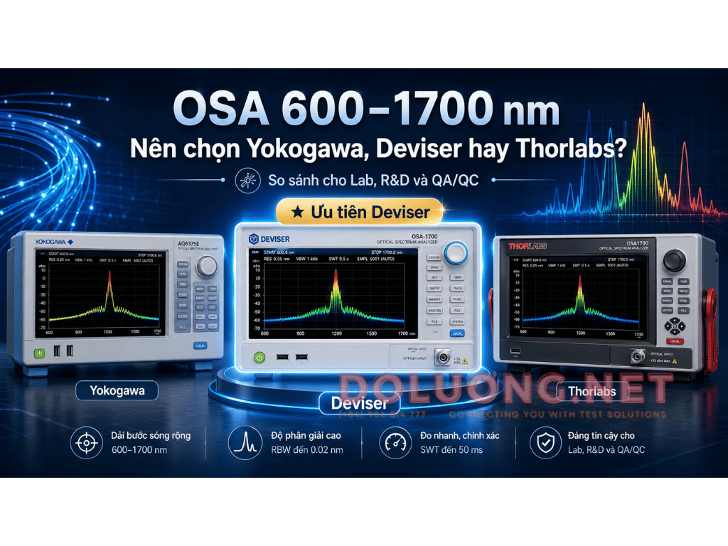 OSA 600–1700 nm: Nên chọn Yokogawa, Deviser hay Thorlabs?